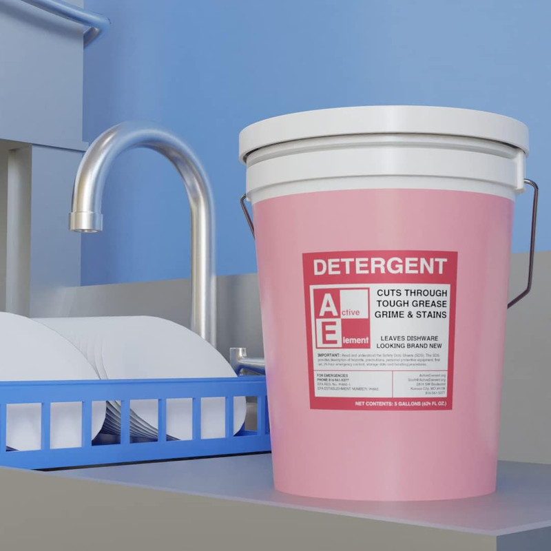 Commercial Dishwasher Detergent - Makes One 5 Gallon Pail - Industrial Dish Dete gallery