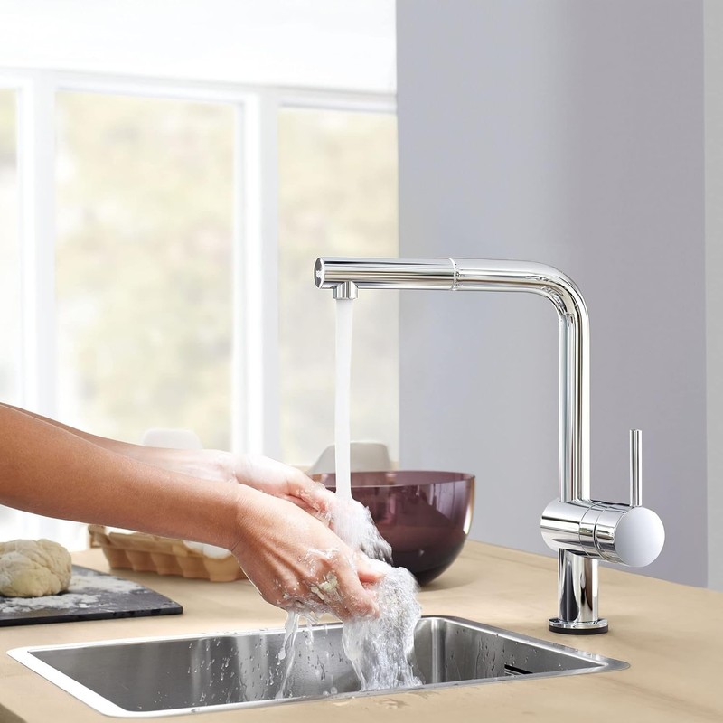 GROHE Minta Touch Pull-Out Kitchen Faucet Chrome Single Handle Touch Activated gallery