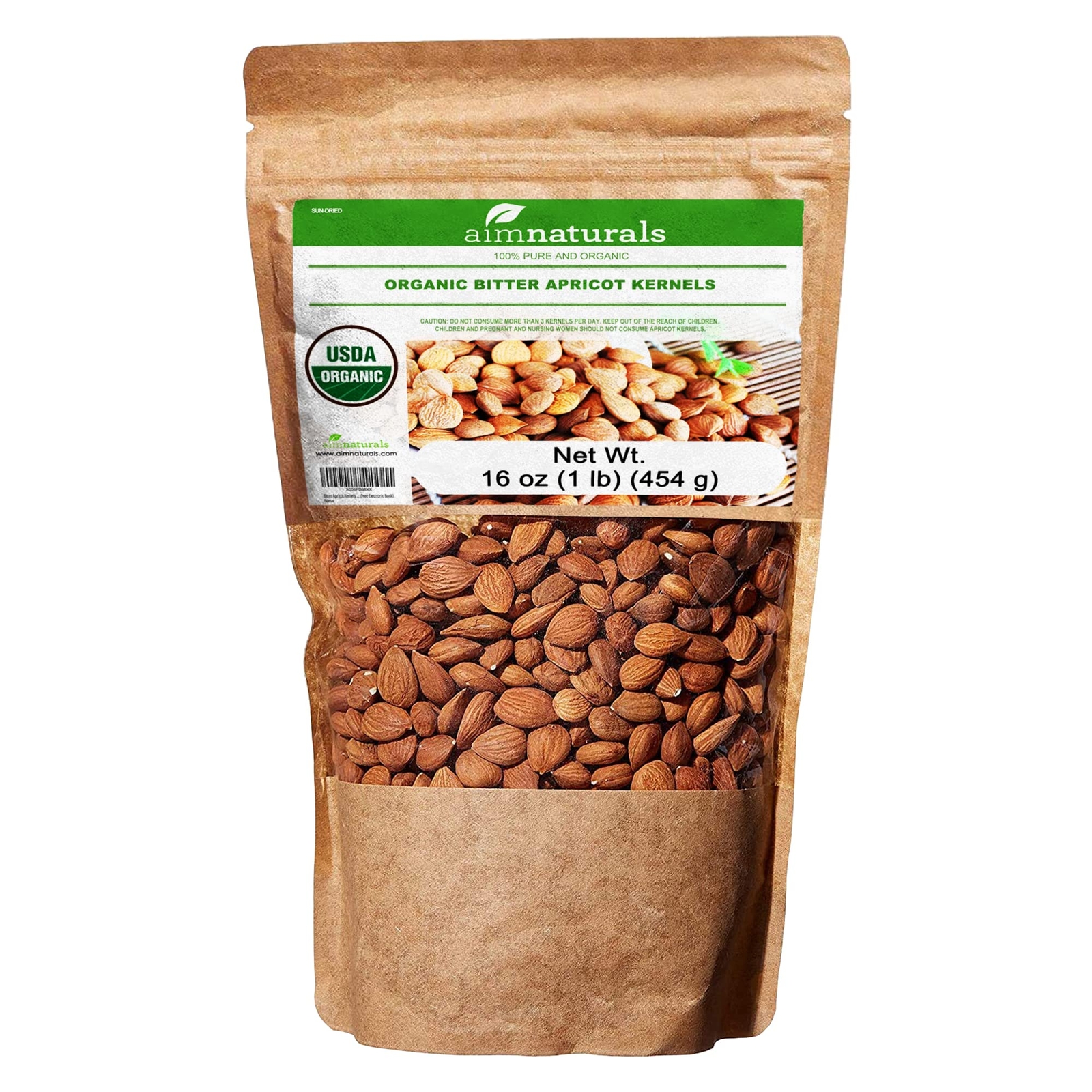Bitter Apricot Kernels 1LB-100% USDA Certified Organic Bitter Apricot Seeds ... gallery
