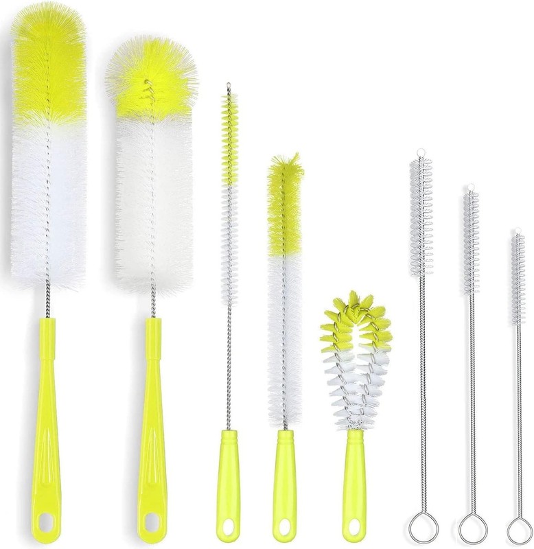 8-Pack Bottle Cleaning Brush Set - Long Bottle Cleaner for Washing Beer/Wine Nar gallery