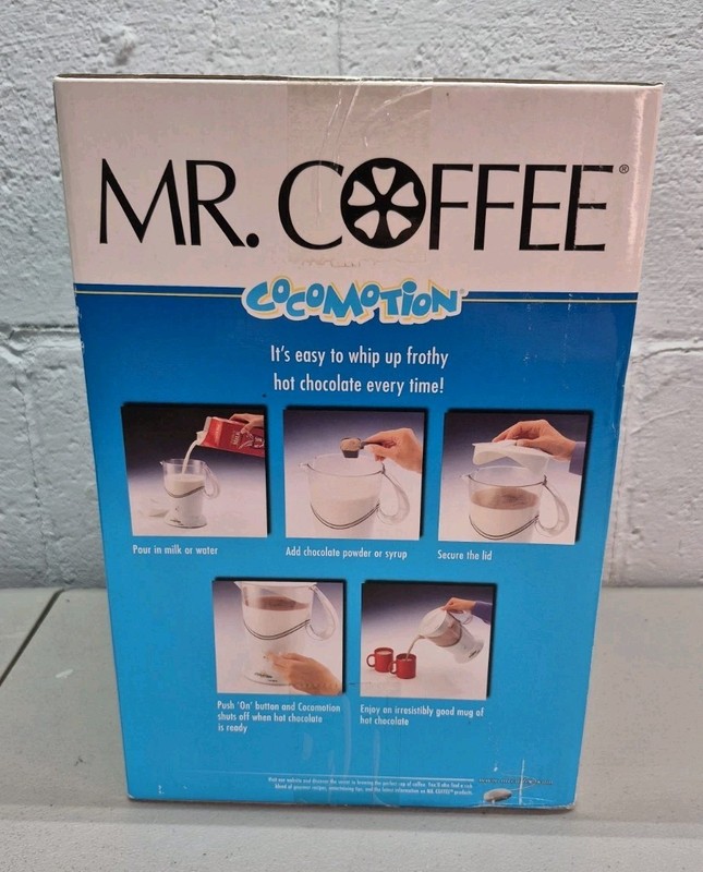 New Mr. Coffee Cocomotion HC4 Automatic Hot Chocolate Maker 4 Cup ( New in Box) gallery