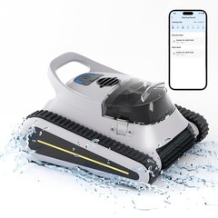 Cordless Robotic Pool Cleaner, Wall Climbing, 150 min Battery Life
