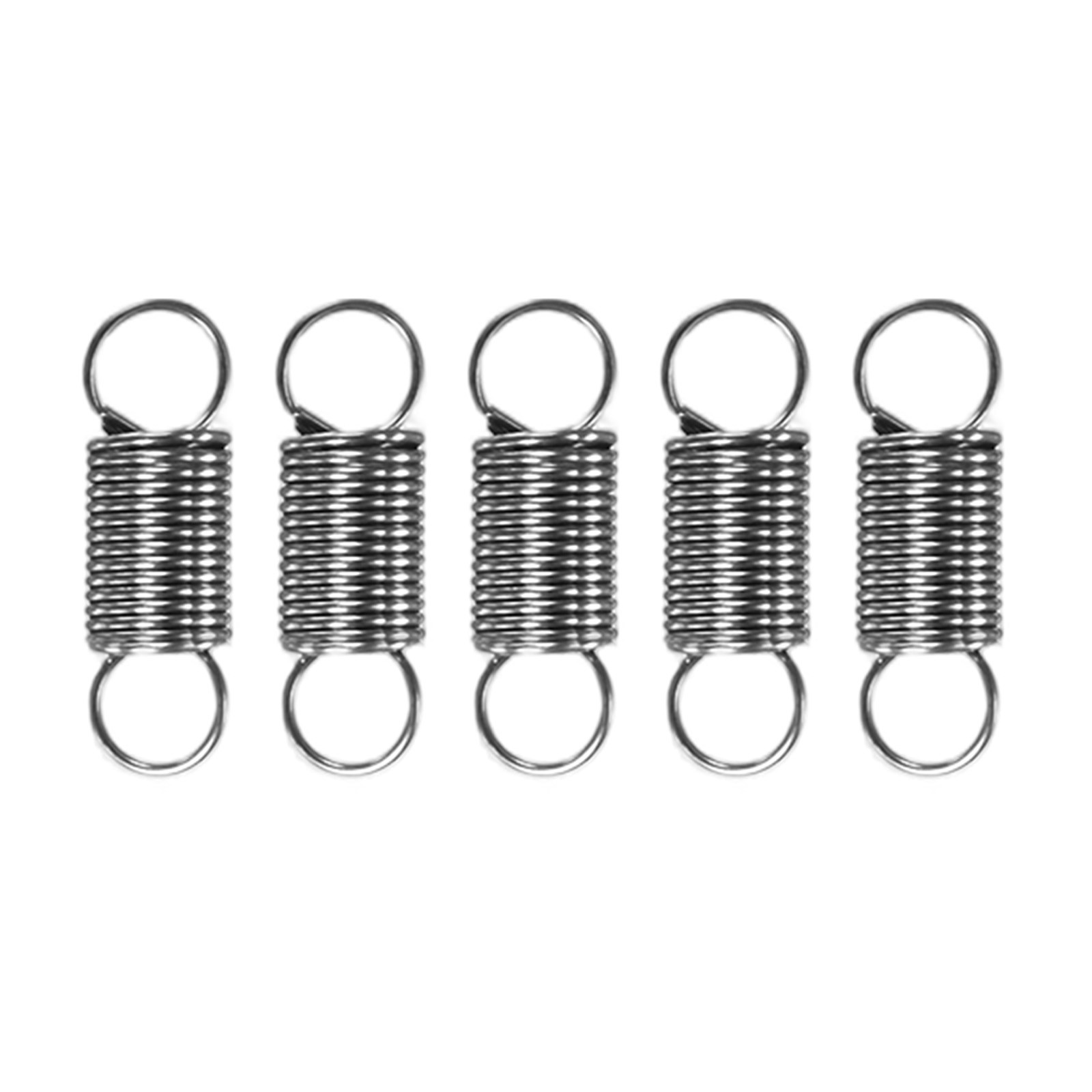 5-Pack Extension Springs, 20mm Length 6mm OD [Silver Tone, 0.6mm Wire Size] gallery