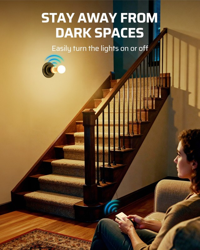 DEWENWILS Remote Control Light Bulb Socket Wireless Wall Light Switch E26 E27 gallery