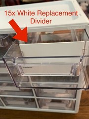 Dividers For Storage Organizer, Designed To Fit SYSMAX Large Drawers – 15x Pack