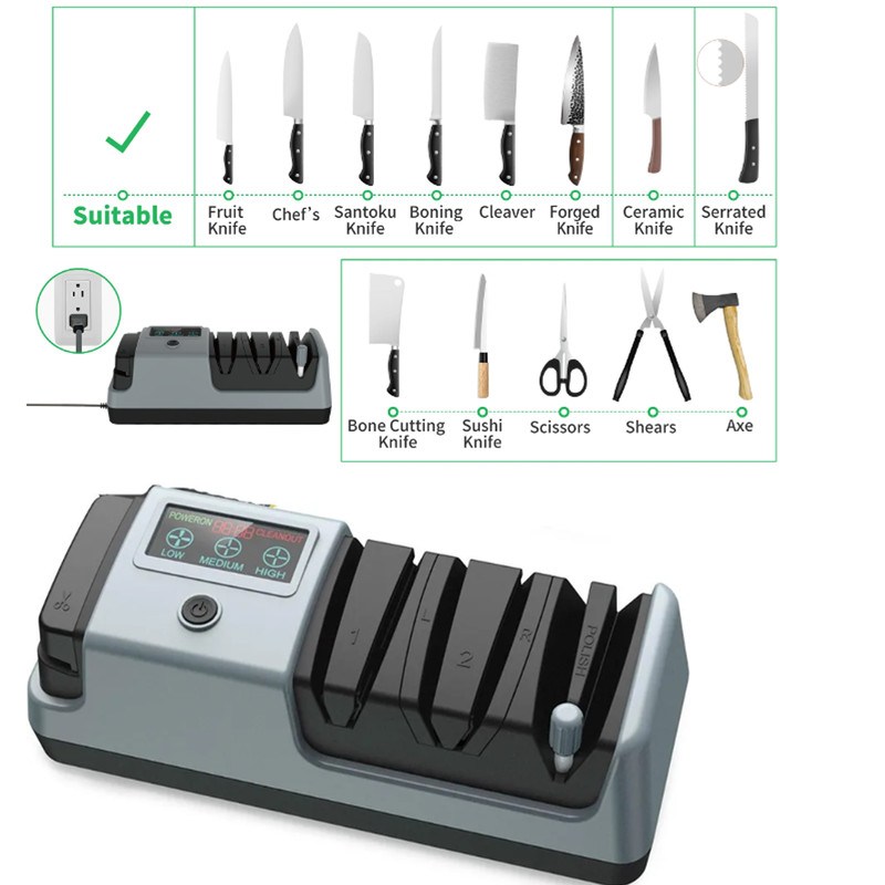 Professional Electric Knife Sharpener Sharpening Machine Household 5-in-1 gallery