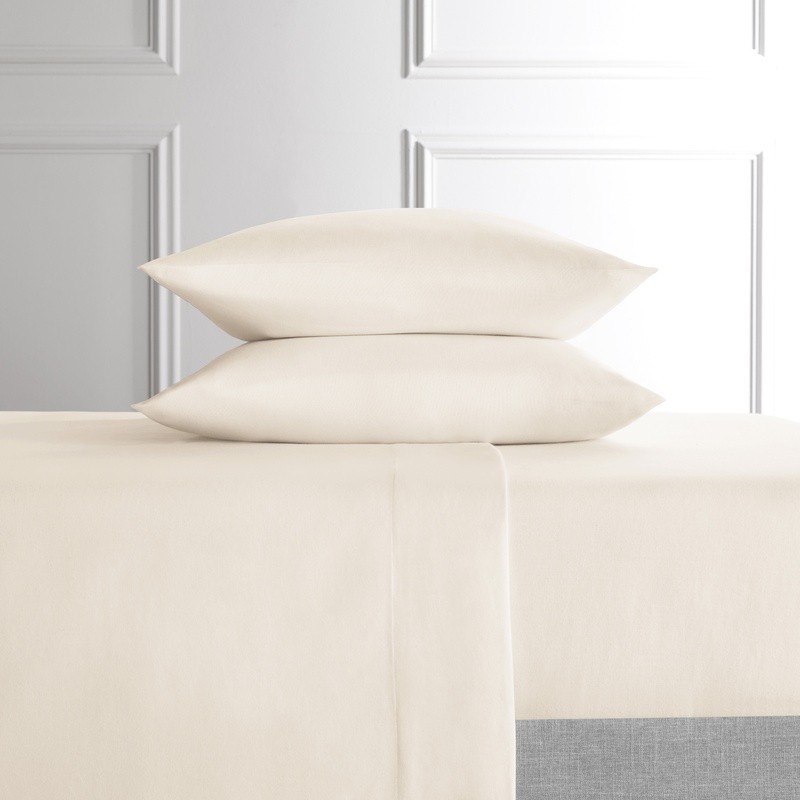 Lyocell Linen Blend Percale Pillowcases 100 Thread Count Soft Durable 2 Pack New gallery