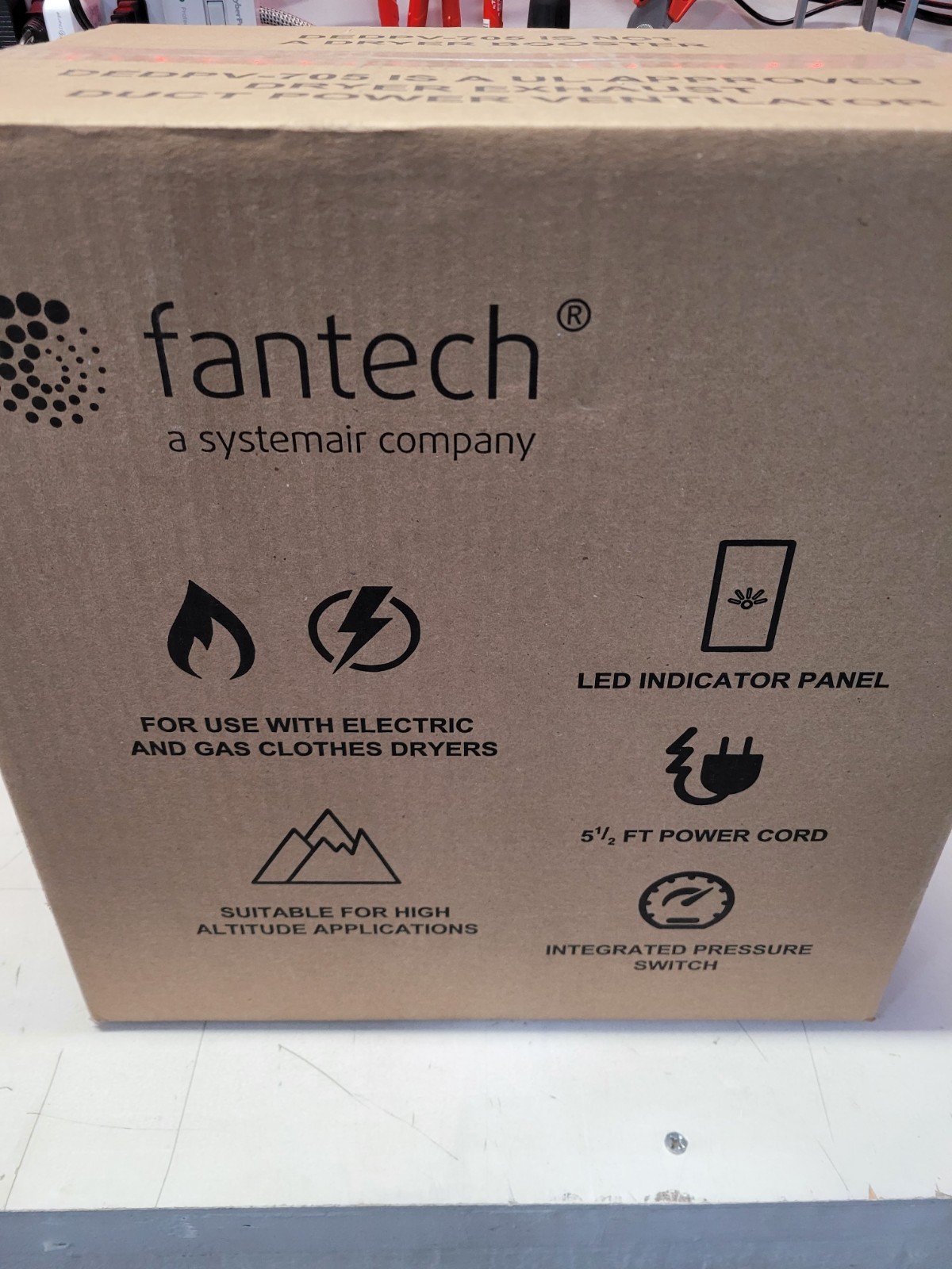 NEW Fantech DEDPV-705 Dryer Boosting Kit Exhaust Duct Power Ventilator 499195 gallery