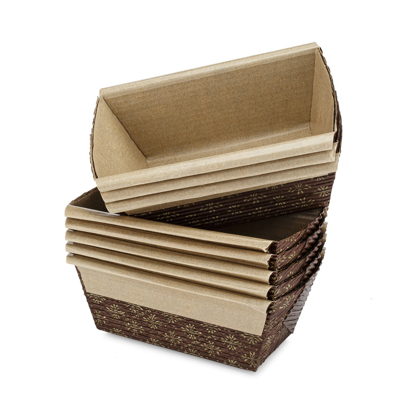 Mini Loaf Paper Baking Pan 25-Pack, 4 x 2 x 2 Inches gallery
