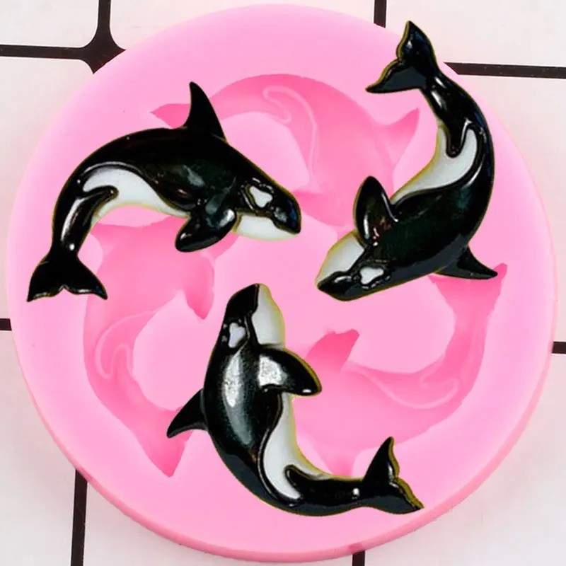 Sea Animals Silicone Mold – Killer Whale Fondant Cake Decorating & Craft Mold gallery
