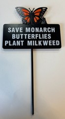 save monarch butterfly stake