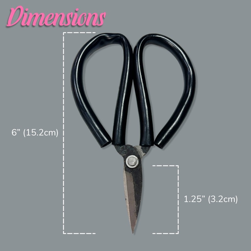 Bonsai Forged Sharp Wire Cutting Scissor with Rubber Handle - 1 Unit gallery