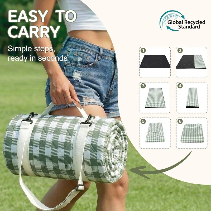 Waterproof Picnic Blanket Extra Large Beach Mat Foldable Outdoor Camping Rug Mat gallery