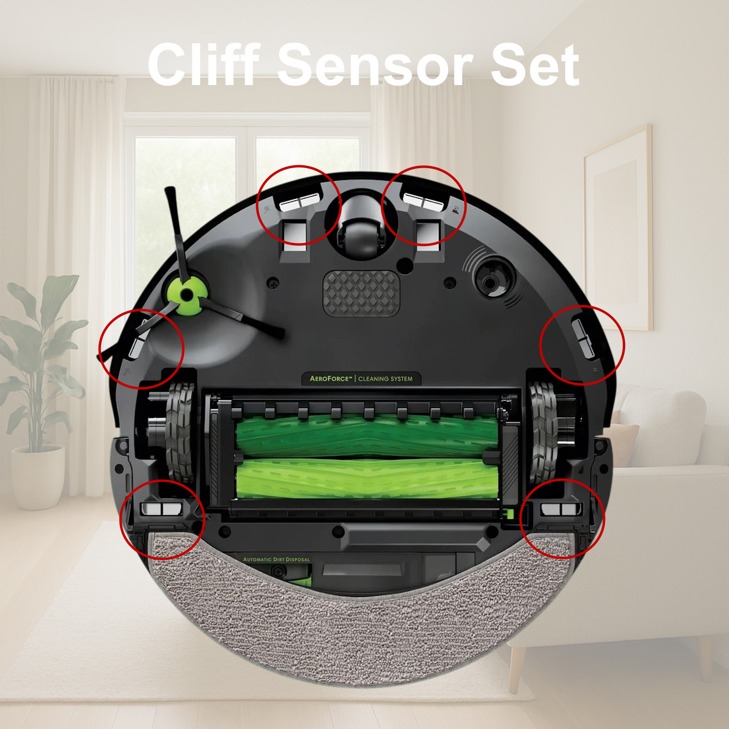 OEM Cliff Sensor Set iRobot Roomba Combo j7+ j9+ 10 Max Robot Vacuum - Type 1/2 gallery