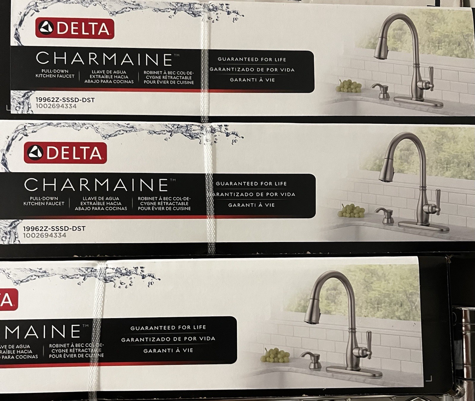 Delta Charmaine One Handle Stainless Steel Pull-Down Kitchen Faucet 19962Z-SSSD gallery