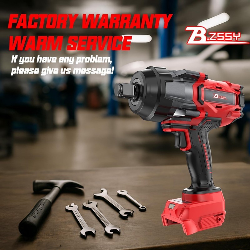 Cordless Impact Wrench Compatible with Milwaukee 18V Battery, 3/4'' 2000FT-LBS 2 gallery