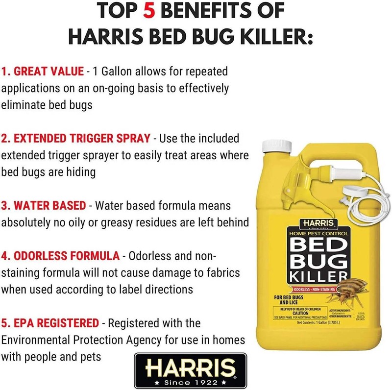 Pest Control Bed Bug Killer Spray 1 Gal. Odorless Non-Staining Indoor Liquid gallery
