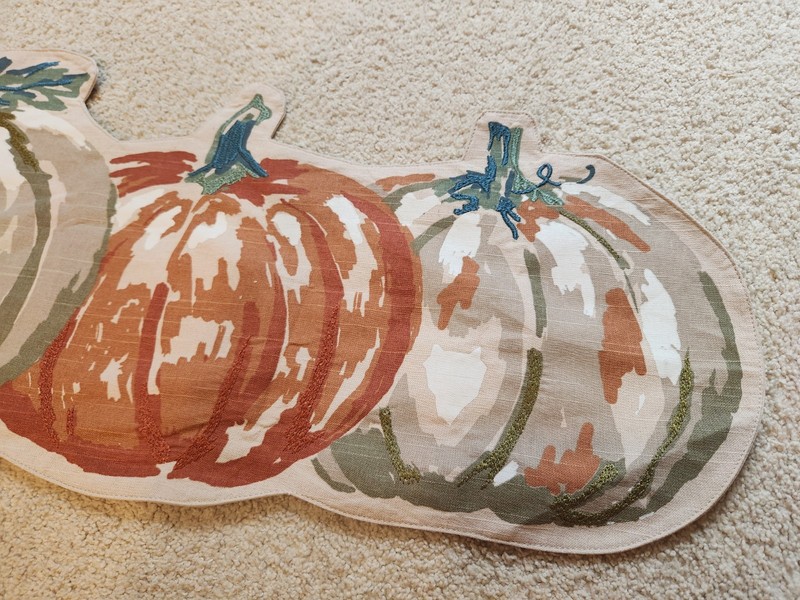 Threshold - Fall Autumn Gold Pumpkin Placed Pumpkins - Table Runner 13 x 48 gallery