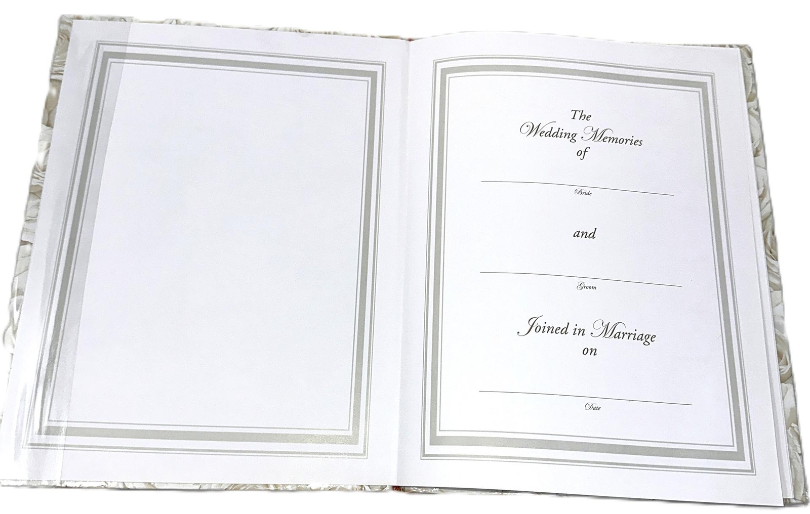 Simplicity White Roses Wedding Record Book 442424 "Our Wedding Memories" gallery