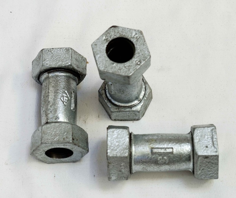 (25) Coupling Compression Repair, Dresser Galvanized Steampunk fitting.NEW. NOS gallery