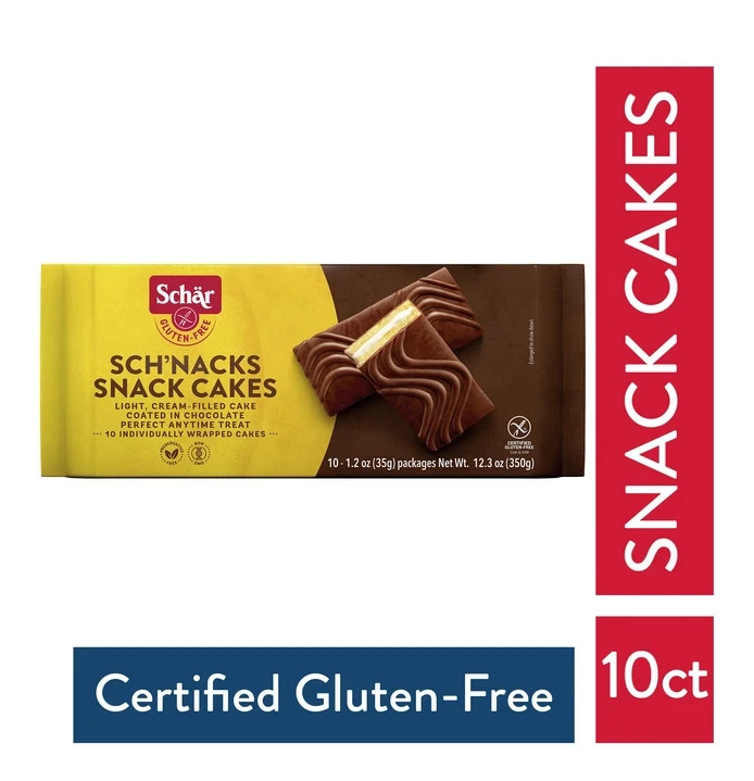 Schar - Gluten Free Sch'nacks, Shelf Stable Cream Filled Snack Cakes - 10 Pack gallery
