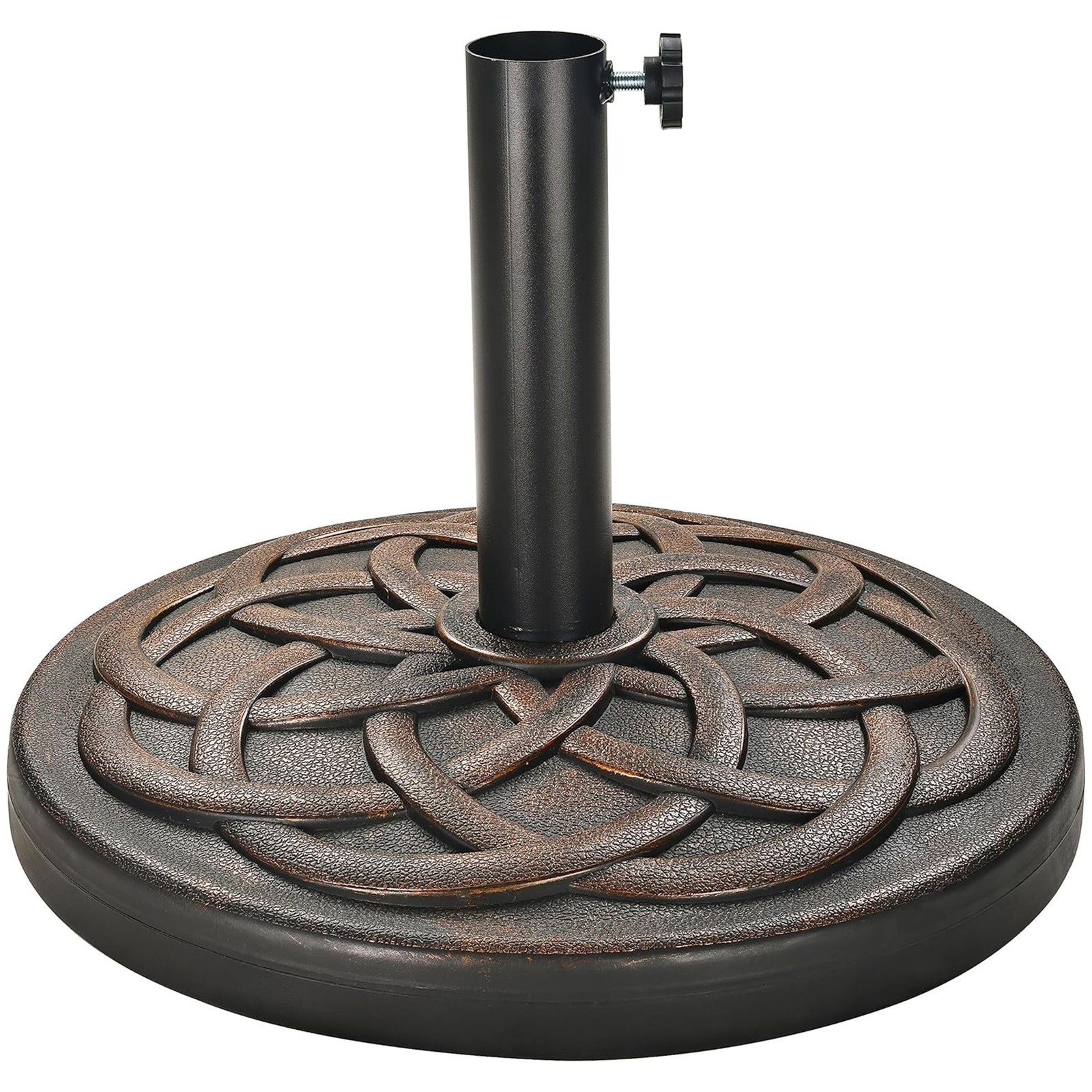 Elevon 35 Pound Outdoor Umbrella Base for Garden and Patio, Bronze (Open Box) gallery