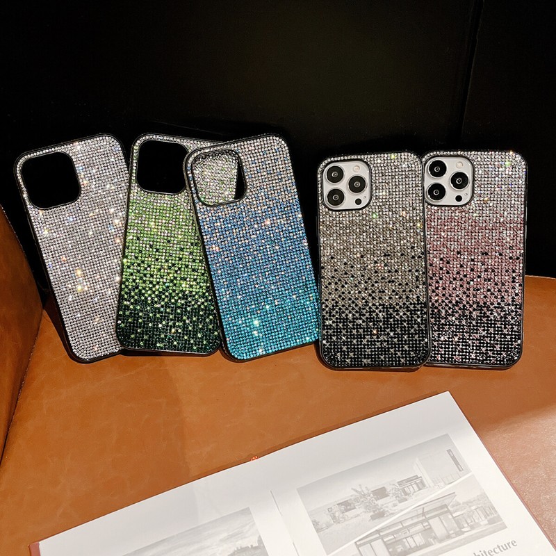 For iPhone 16 Pro Max 15 14 13 12 Crystal Glitter Diamond Bling Sparkle Case gallery