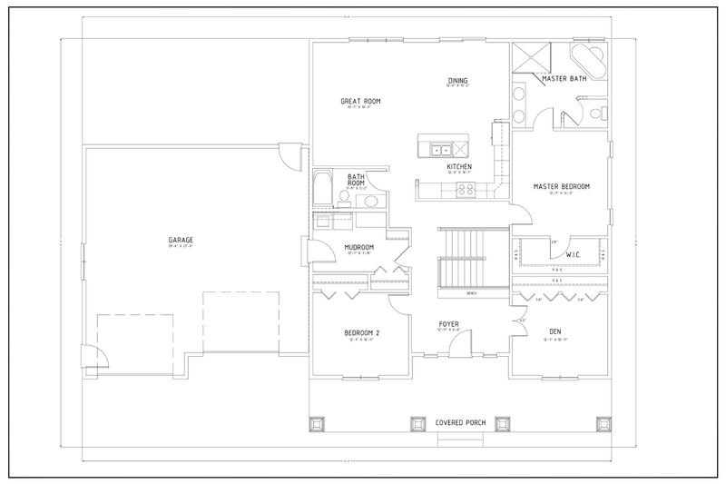 Ranch Home Plan - 5 Bedroom 3 Bath gallery