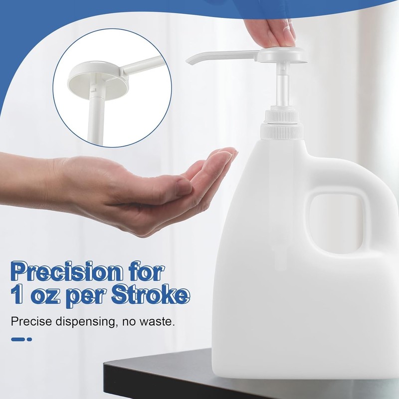2 Pack Gallon Pump Dispenser 1oz Dispenser Pump for 5 Gallon Bucket 1 Gal Bottle gallery