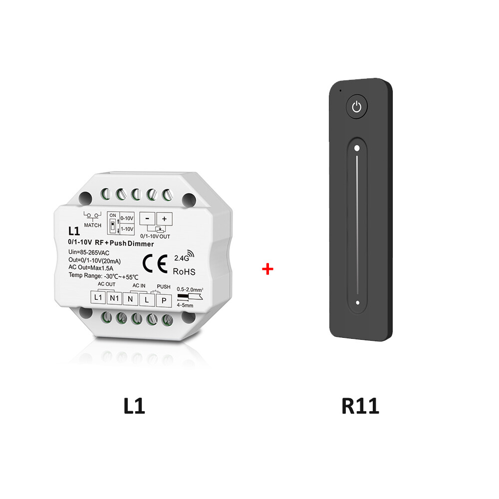 0/1-10V RF LED Dimmer Switch + Wireless 4 zone Dimmable Remote Control f Lamp gallery