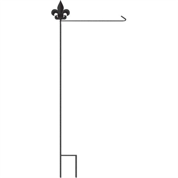 Nola Flags Fleur de lis Garden Flag Pole Banner Stand Ornamental Cast Iron Steel gallery