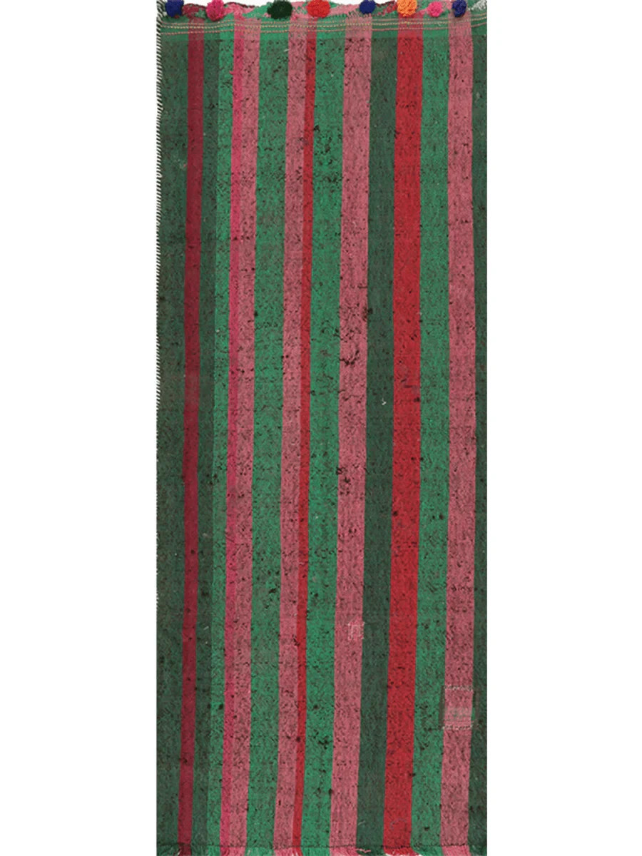 3x7 Handwoven Kilim Runner Rug – Wool Striped Flatweave Rug – Free US Shipping gallery