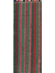 3×7 Handwoven Kilim Runner Rug – Wool Striped Flatweave Rug – Free US Shipping