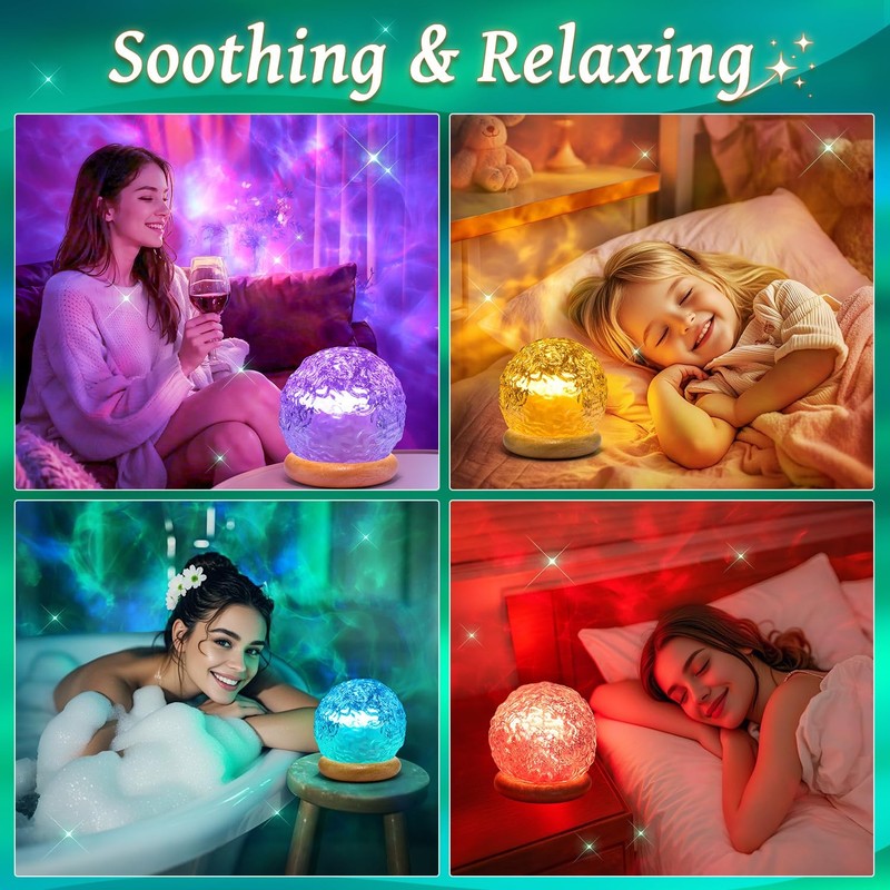 Crystal Light Projector, 216 Modes, Mood Lighting, Remote, USB, Room Decor gallery