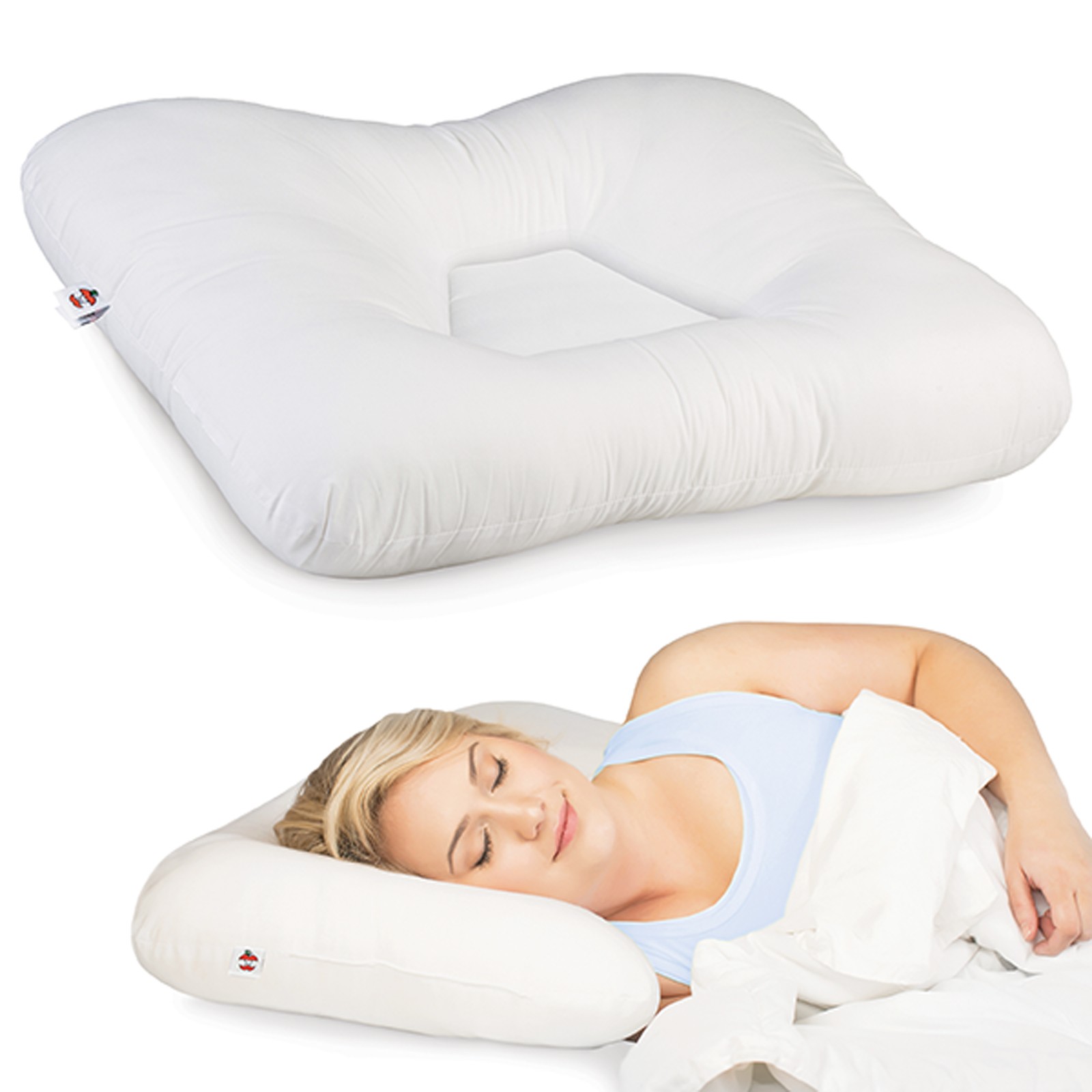 Core Products Tri-Core Natural Cervical Pillow w/ Premium Organic Cotton Shell gallery