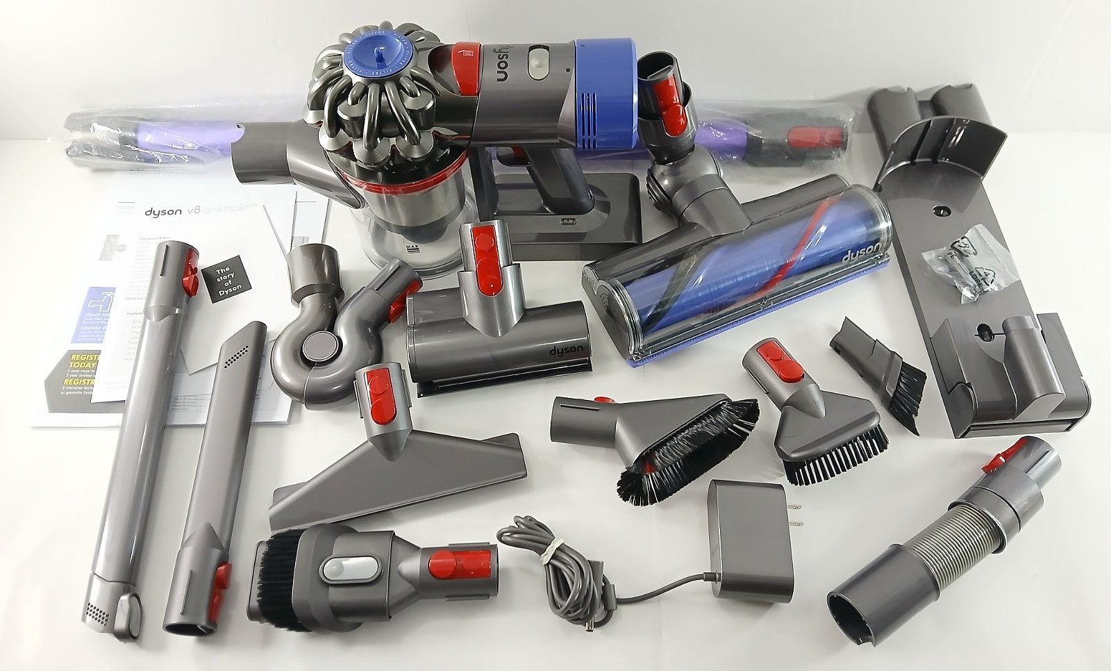 Dyson V8 Animal Pro SV10 Cordless Stick Vacuum Cleaner For Pet Hair +Attachments gallery