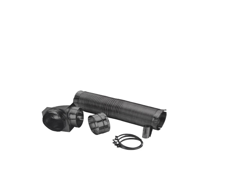 8' Semi-Rigid Dryer Duct Vent Kit,1 Vent, 1 Elbow 90*, 1 Duct Connector, 4Clamps gallery