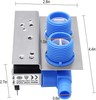 New Upgrade 285805 Washer Water Inlet 2.7 x 4.4 x 2.8 inches, Blue&Black gallery