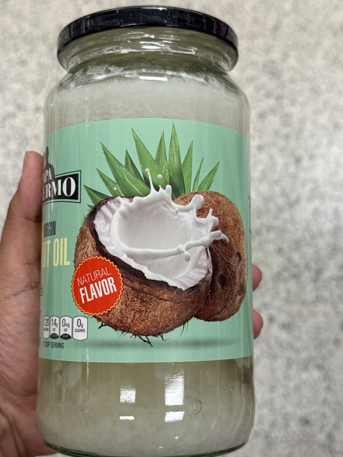 Papa Palermo USDA Organic Virgin Coconut Oil Raw Cold Pressed 29 fl oz gallery
