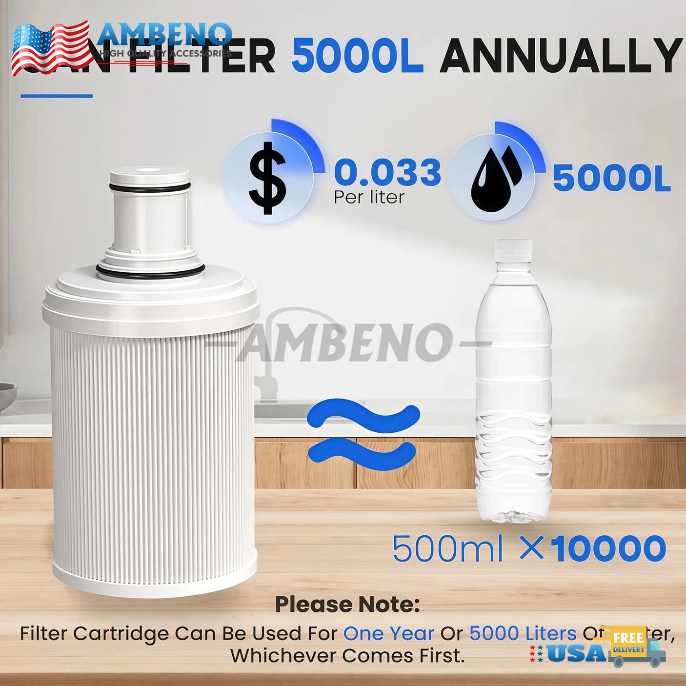 1X For Amway eSpring Water Purifier Replacement Filter UV Technology 100186 gallery