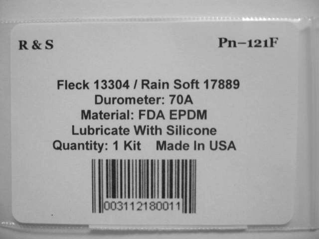 Fleck 13304 & Rainsoft 17888 o-ring / R&S 121F/ FDA EPDM Material. gallery