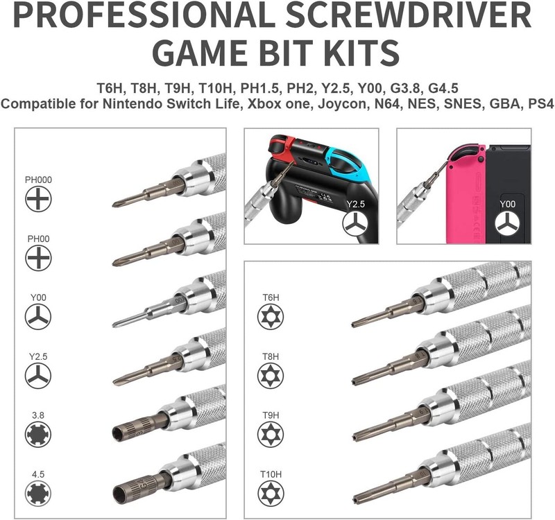 Tool Kit Repair Tools For XBox One Series S/X/360 PS5 PS4 PS3 Controller Console gallery