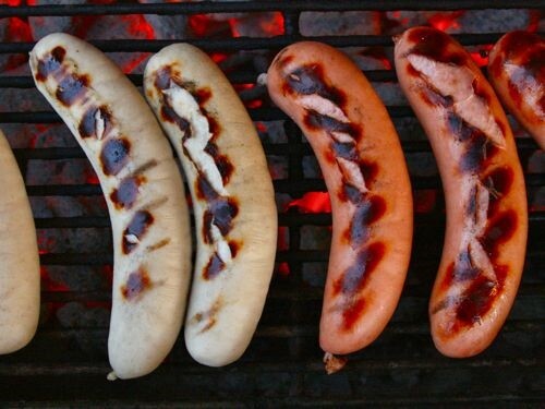 Zweigle's Natural Casing Pop Open Hot Dogs 4 lbs Red & 4 lbs White gallery