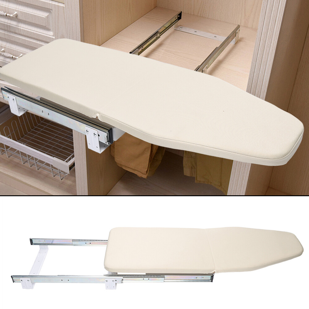 180° Rotation Ironing Board Closet Pull-Out Stow Away Retractable Ironing Table gallery