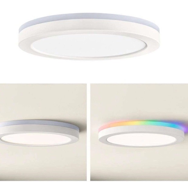 Commercial electric 12in LED Flush Mount Smart CCT RGB LCN3002LM-01 gallery