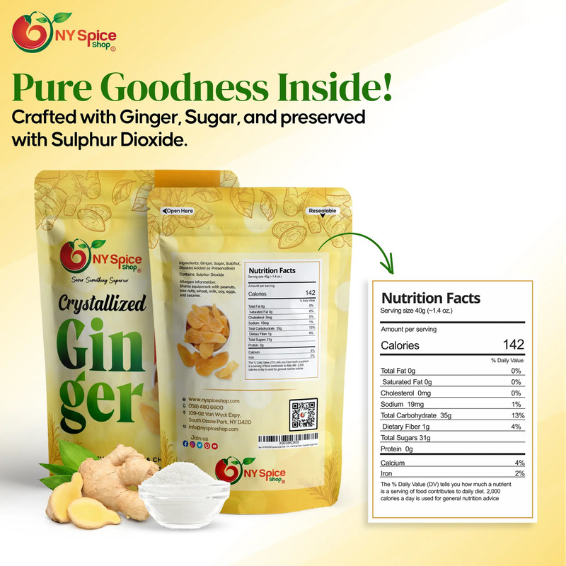 Crystallized Ginger Dehydrated Kosher Candied Sugar Slices Dried gallery