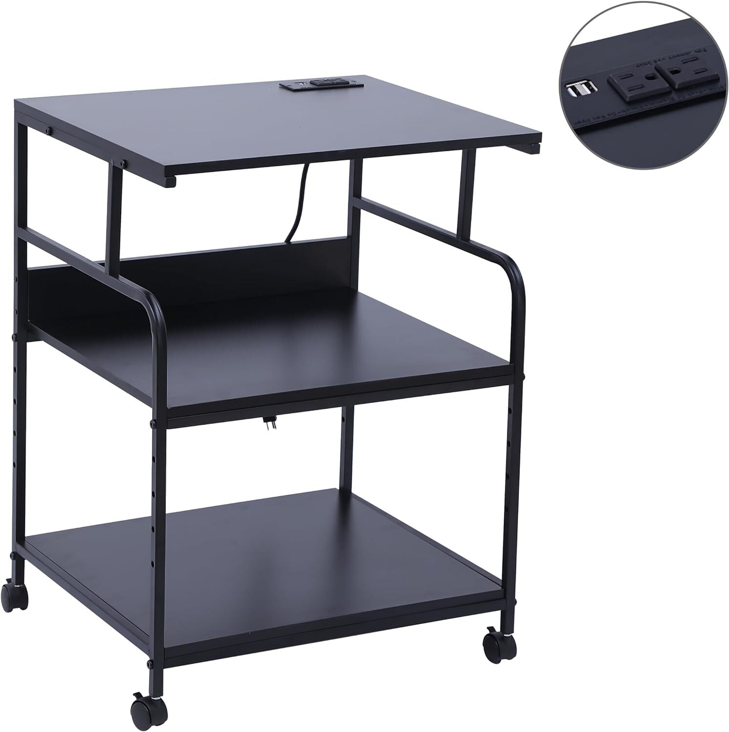 Printer Stand Large Printer Table Printer Stand with Storage Printer Cart gallery