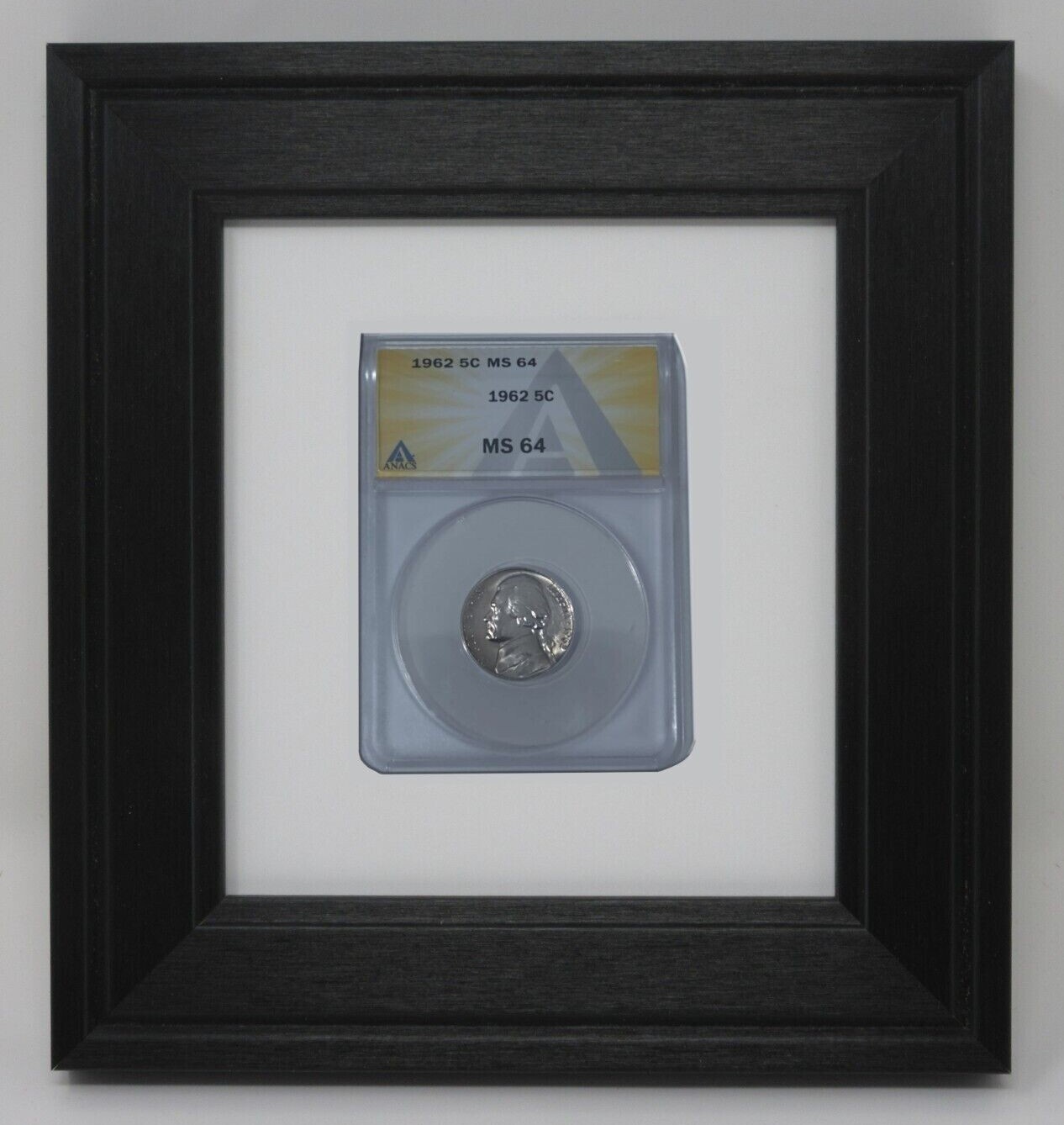 SLABBED GRADED COINS (NOT INCLUDED) NGC PCGS ANACS WALL DISPLAY PICTURE FRAME gallery