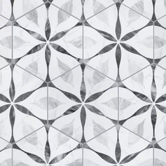 Classico Bardiglio Hex Flower 7 In. X 8 In. Porcelain Floor and Wall Tile (7.5 S