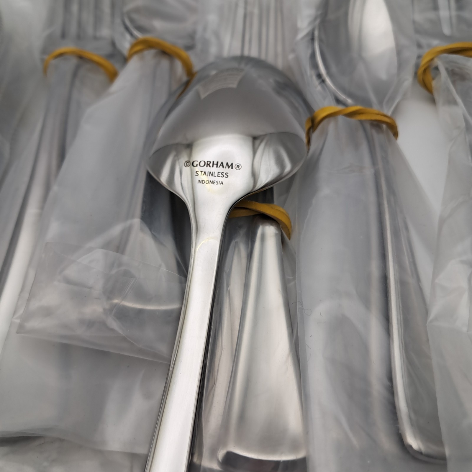 Gorham Westville 20pc Set+Serving Pieces Serves 3 Persons Stainless Flatware NIB gallery